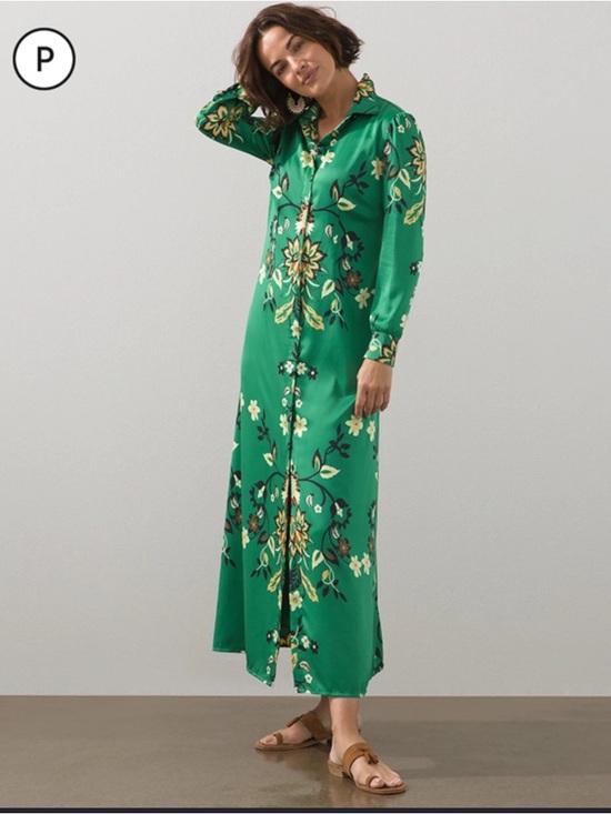 Chico's Dresses & Skirts - Chico’s Floral Maxi Shirt Dress NWT